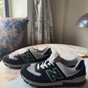 New Balance 574 blue Black and Green Sneakers